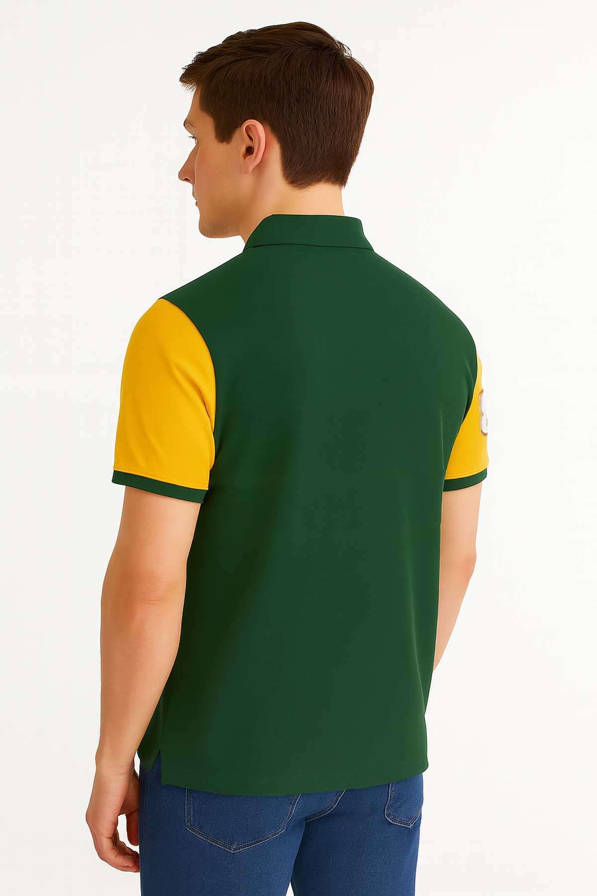 Bottle Green & Yellow