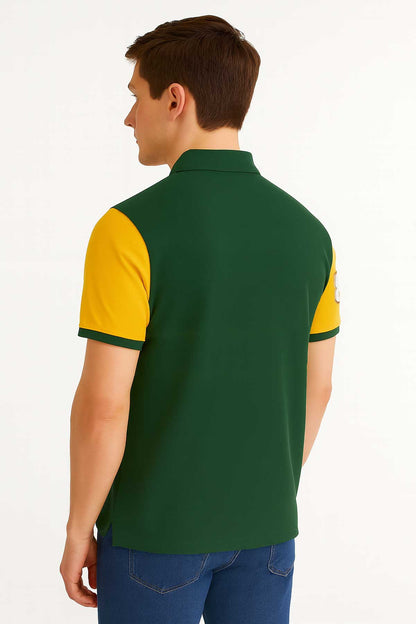 Bottle Green & Yellow