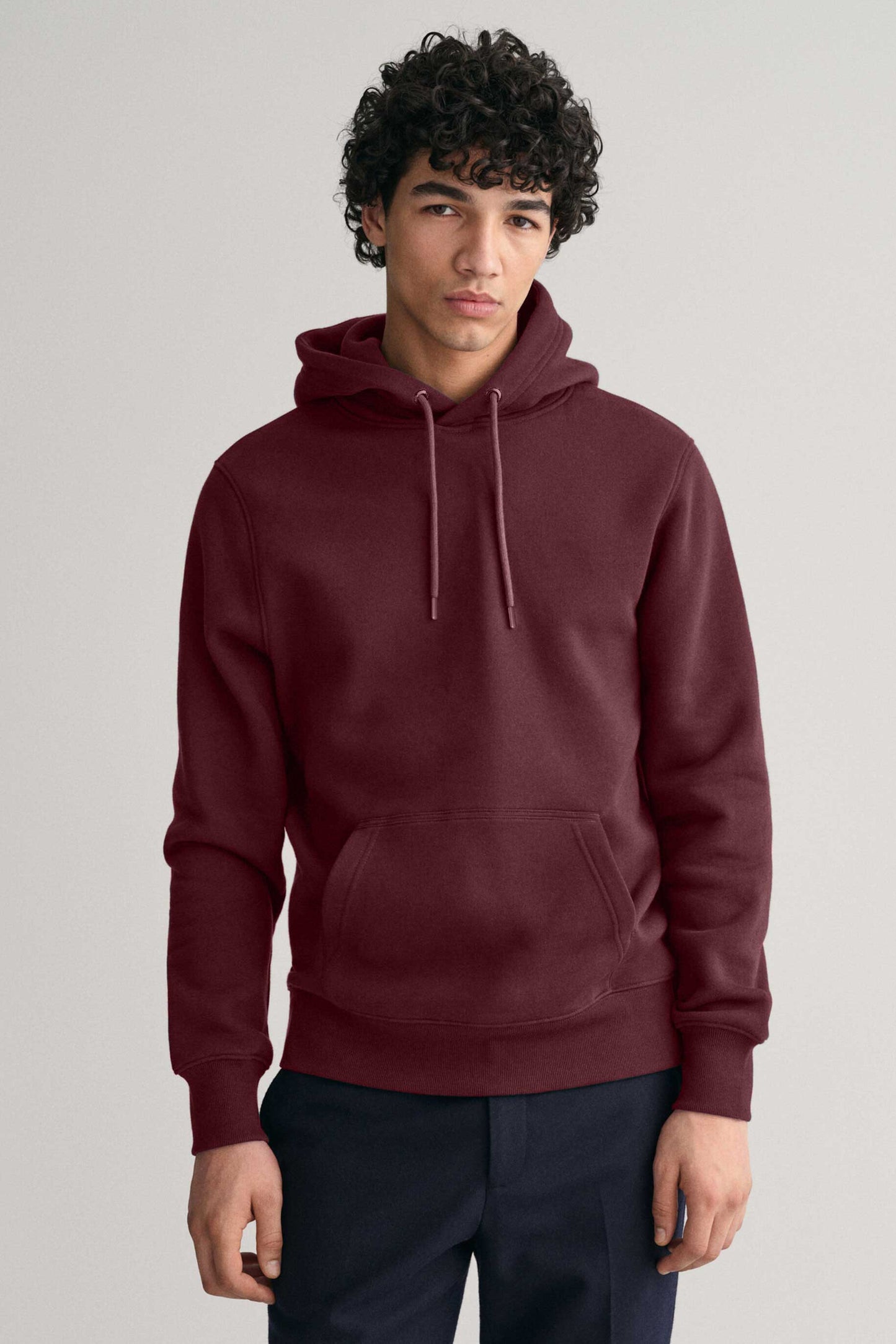 Polo Republica Men's Solid Fleece Pullover Hoodie