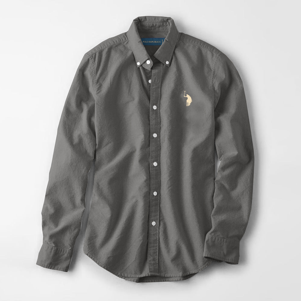Polo Republica Men's Premium Pony Embroidered Plain Casual Shirt III