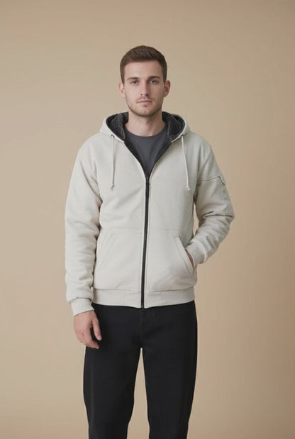 USQUARED Men's Fur Zipper Hoodie