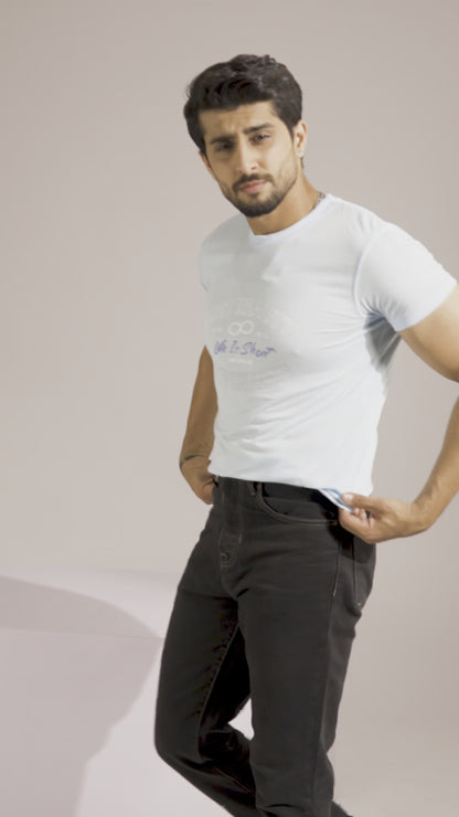 Polo Republica Men's Lost Reality Printed Crew Neck Tee Shirt