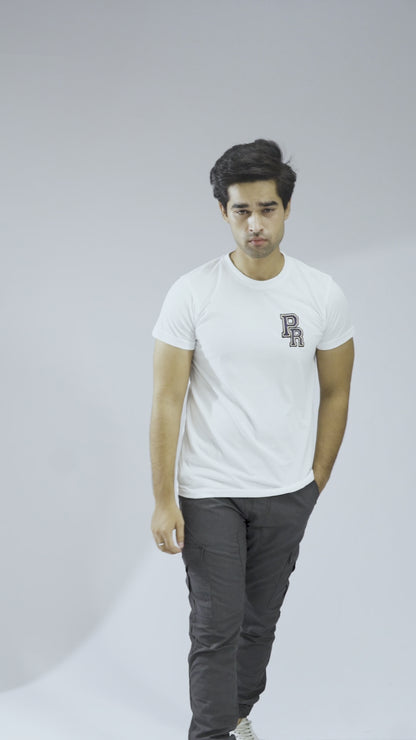 Polo Republica Men's PR & Polo Embroidered Crew Neck Tee Shirt