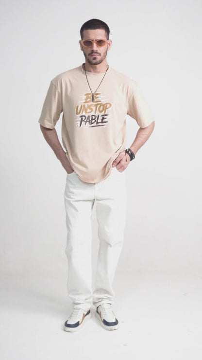 USQUARED Unisex Unstopable Drop Shoulder Oversized Tee Shirt