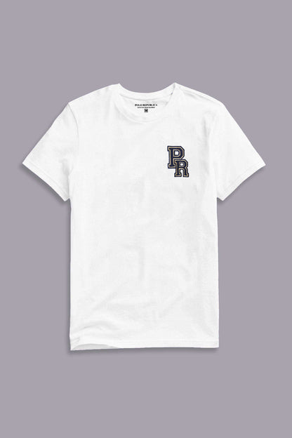 Polo Republica Men's PR & Polo Embroidered Crew Neck Tee Shirt