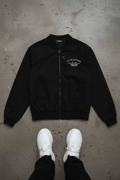 USQUARED Men's The Black Crest Bomber Jacket