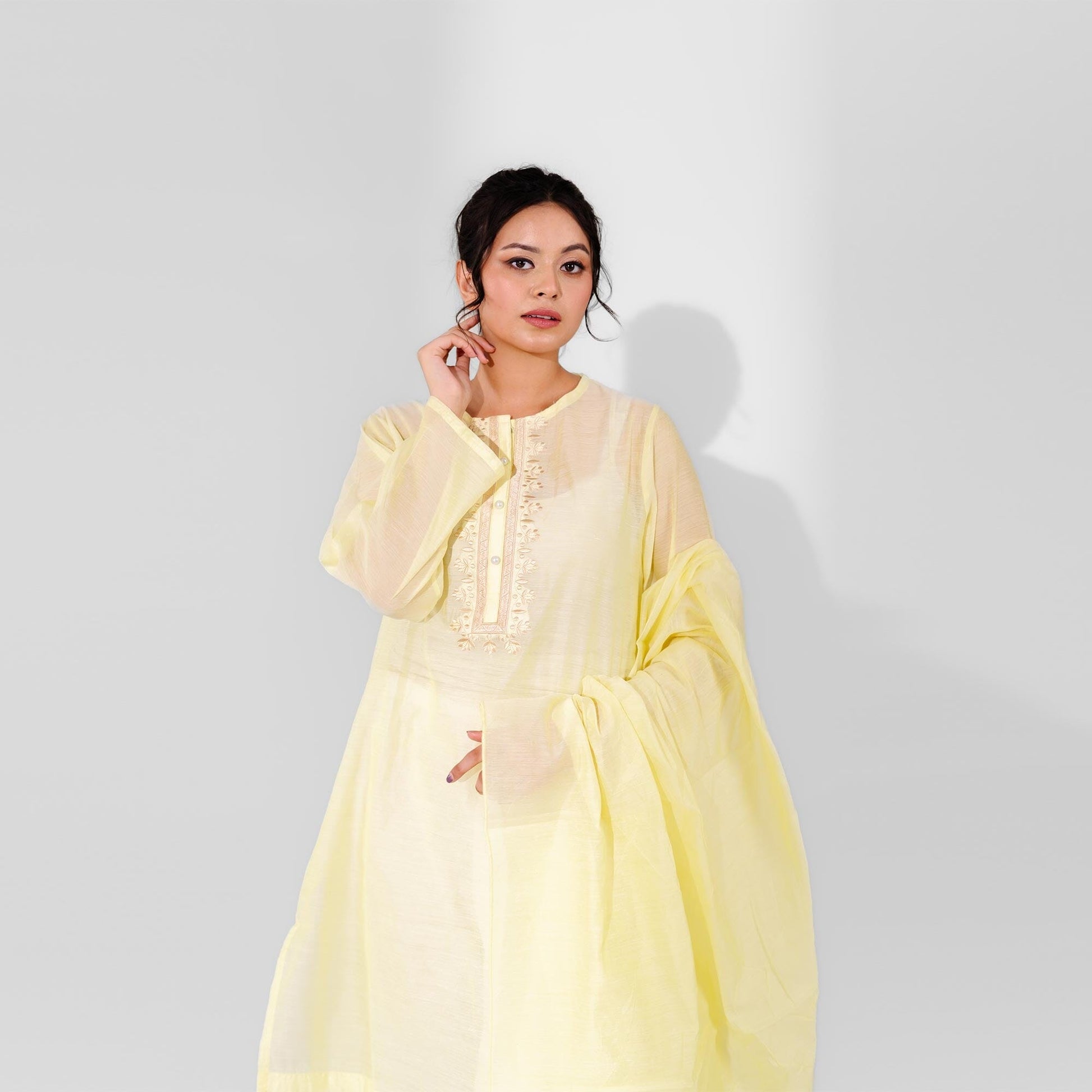 East West By Polo Republica Women’s 2 Pcs Dupata Shirt Set Women's Stitched Suit East West 