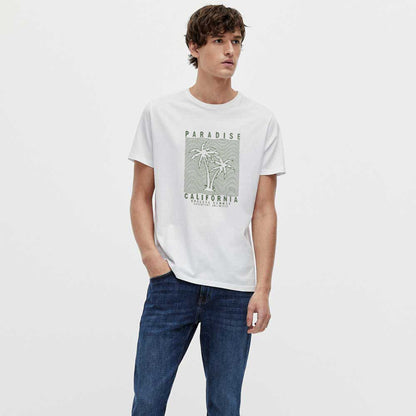 Polo Republica Men's Paradise Printed Short Sleeve Tee Shirt