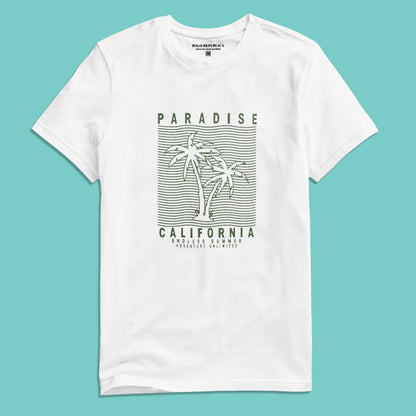 Polo Republica Men's Paradise Printed Short Sleeve Tee Shirt