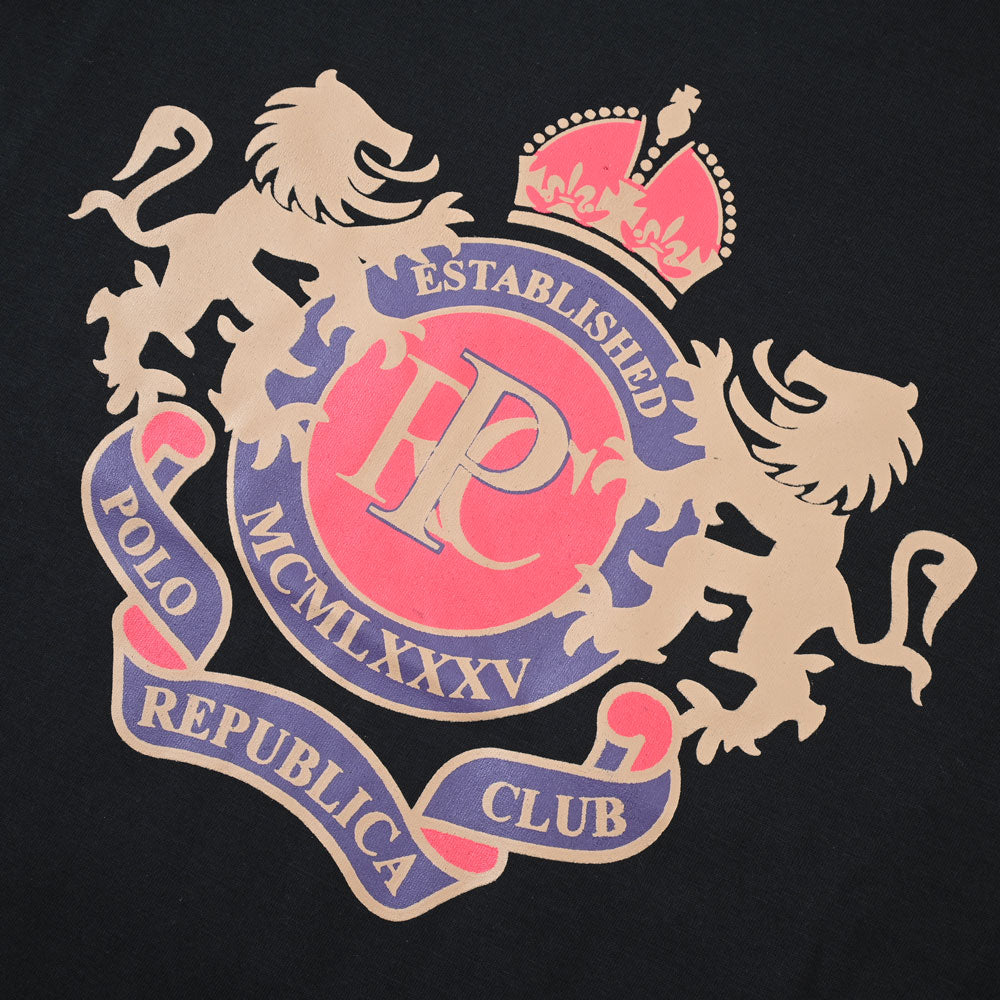 Polo Republica Men's PRC Lion Printed Short Sleeve Tee Shirt Men's Tee Shirt Polo Republica 