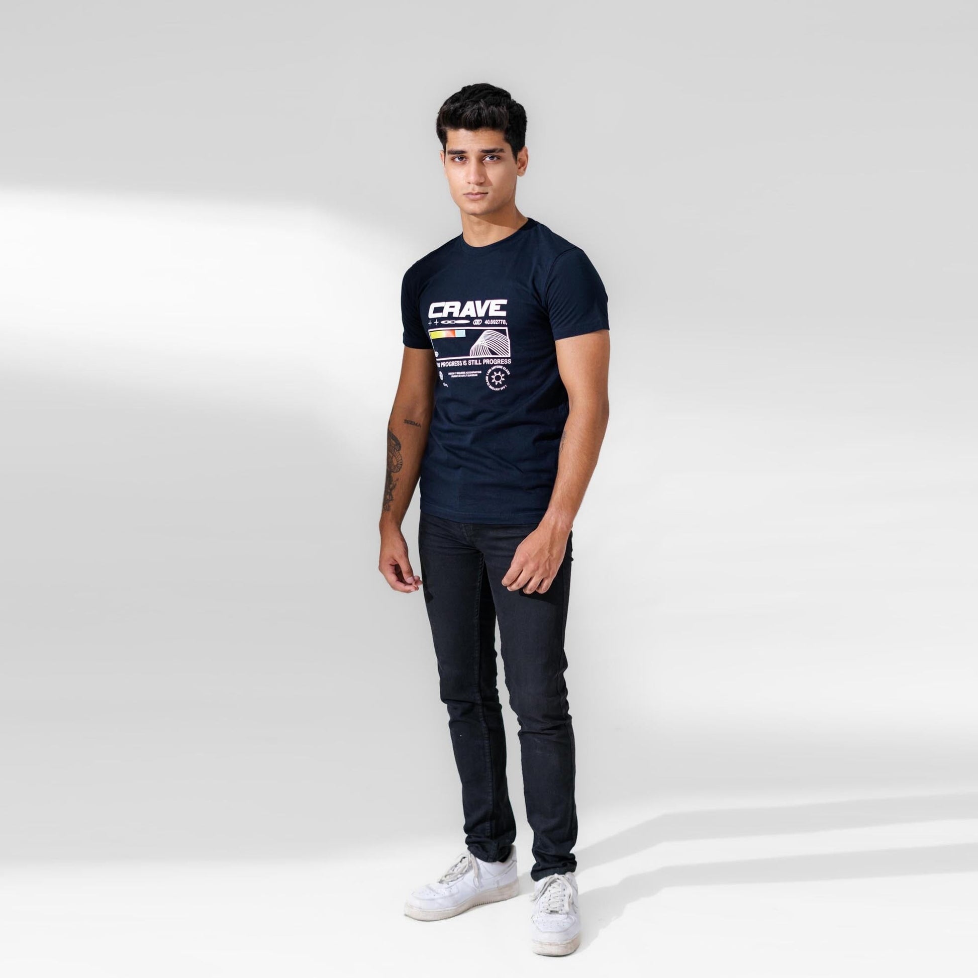Polo Republica Men's Crave Printed Crew Neck Tee Shirt Men's Tee Shirt Polo Republica 
