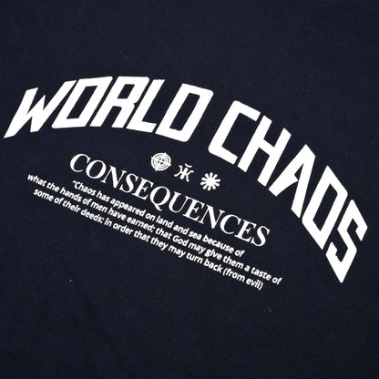 Polo Republica Men's World Chaos Printed Crew Neck Tee Shirt Men's Tee Shirt Polo Republica 