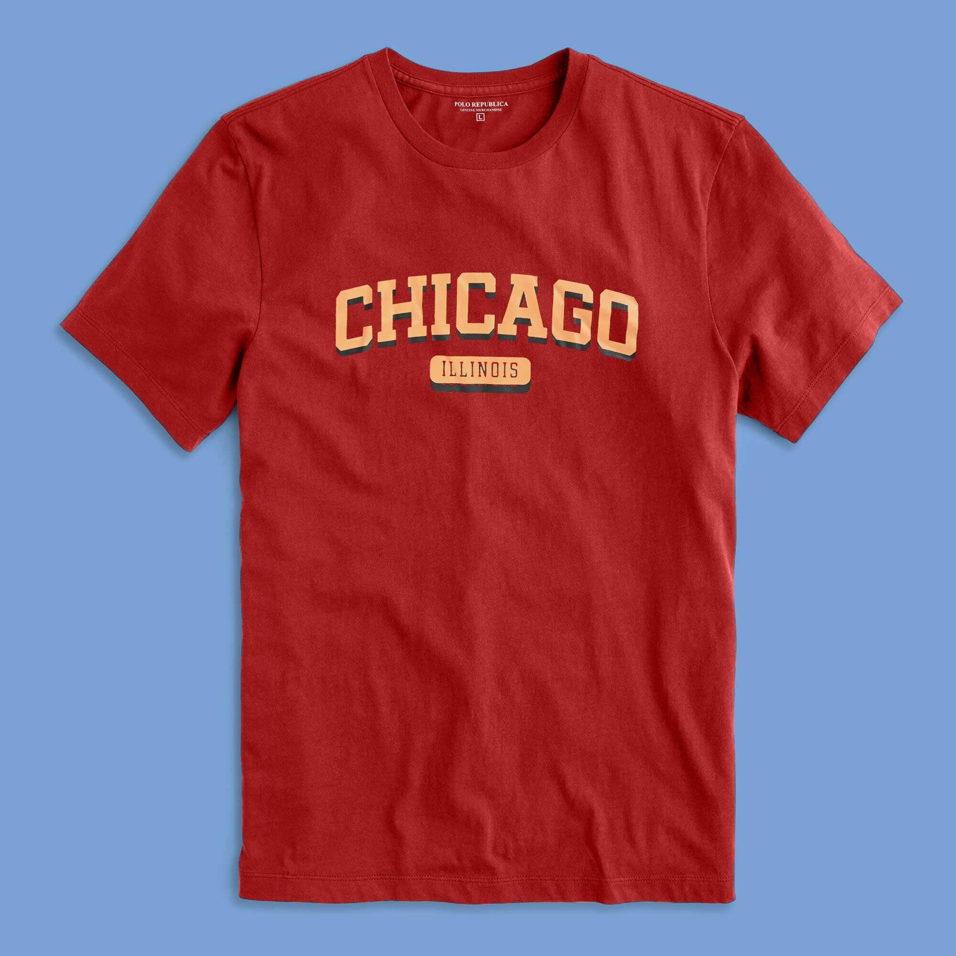 Polo Republica Men's Chicago Printed Crew Neck Tee Shirt Men's Tee Shirt Polo Republica 
