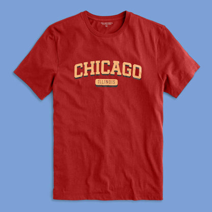 Polo Republica Men's Chicago Printed Crew Neck Tee Shirt Men's Tee Shirt Polo Republica 