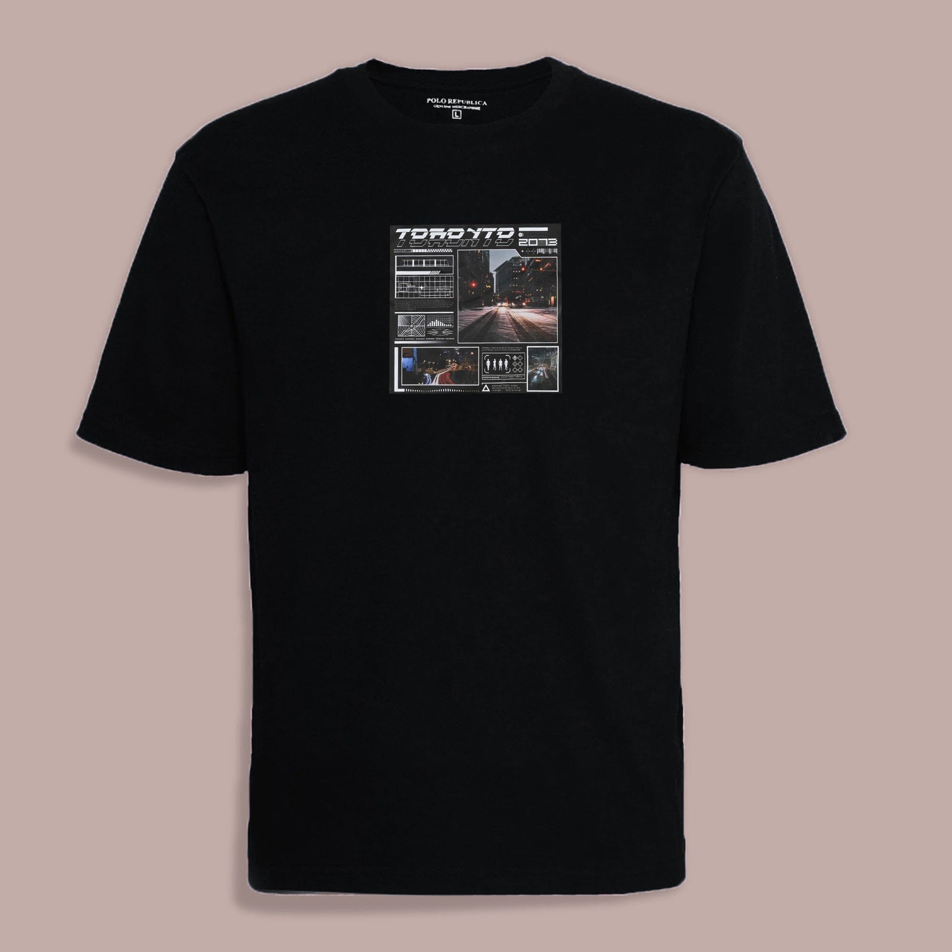 Polo Republica Men's Toronto Printed Crew Neck Tee Shirt Men's Tee Shirt Polo Republica 