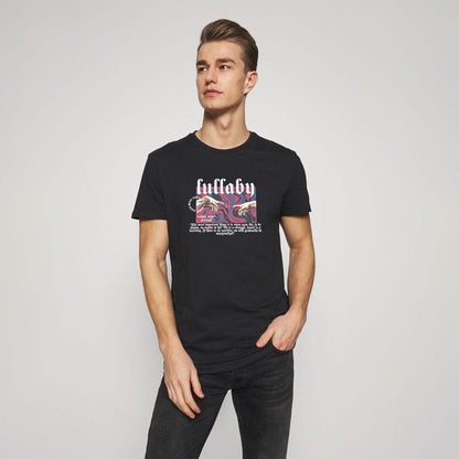 Polo Republica Men's Lullaby Printed Crew Neck Tee Shirt Men's Tee Shirt Polo Republica Black S 