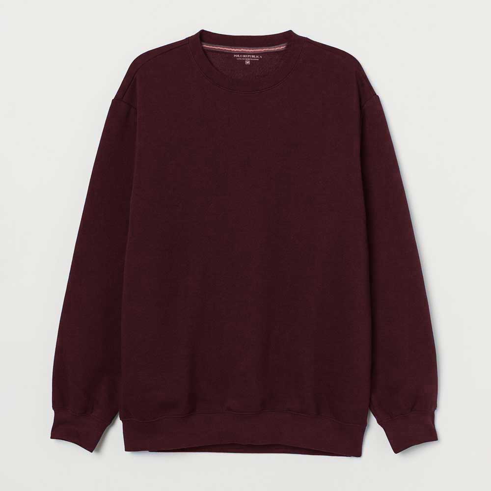 Polo Republica Men's Astrakhan Fleece Sweat Shirt Men's Sweat Shirt Polo Republica Maroon S 