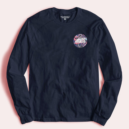 Polo Republica Men's Arctic Monkeys Printed Raglan Sleeve Tee Shirt Men's Tee Shirt Polo Republica Navy S 