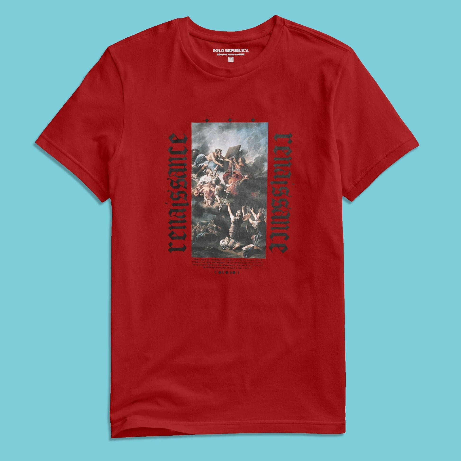 Polo Republica Men's Renaissance Printed Crew Neck Tee Shirt Men's Tee Shirt Polo Republica 