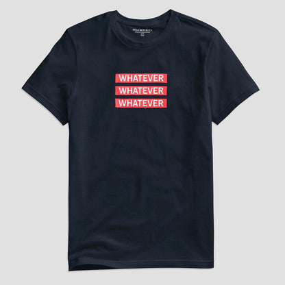 Polo Republica Men's Whatever Printed Crew Neck Tee Shirt Men's Tee Shirt Polo Republica Light Navy S 