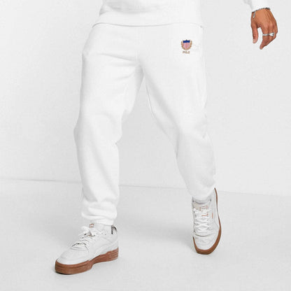 Polo Republica Men's Polo USA Emblem Embroidered Fleece Jogger Pants Men's Trousers Polo Republica 